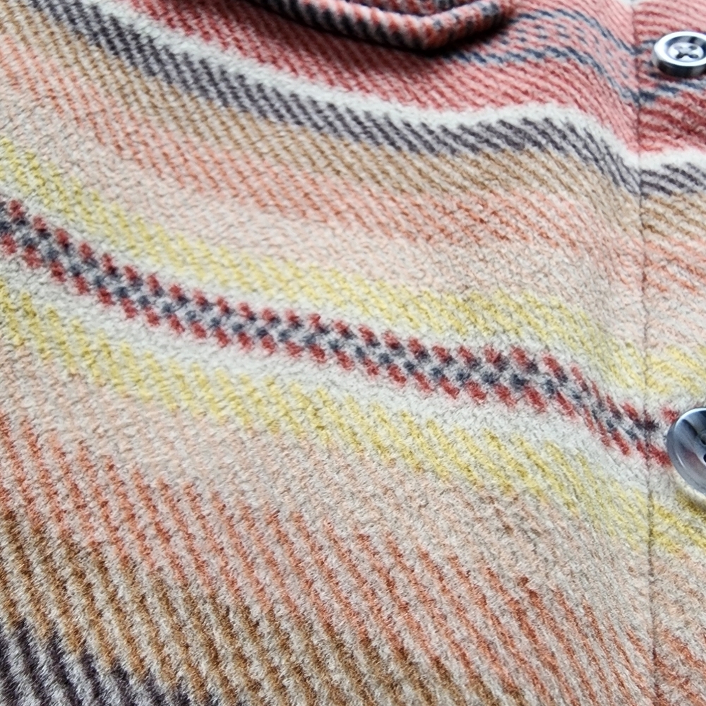Eddie Bauer Striped Sherpa Lined Fleece Jacket - Picture 12 of 16